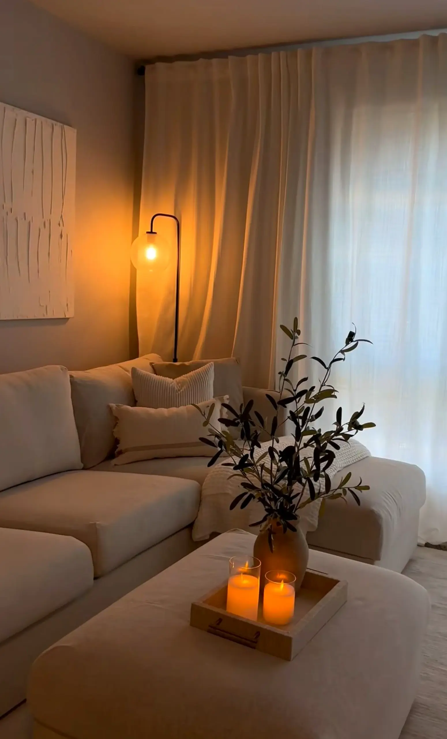 Open soft sofa brings a useful note of softness, making the room feel comfortable in daily use.