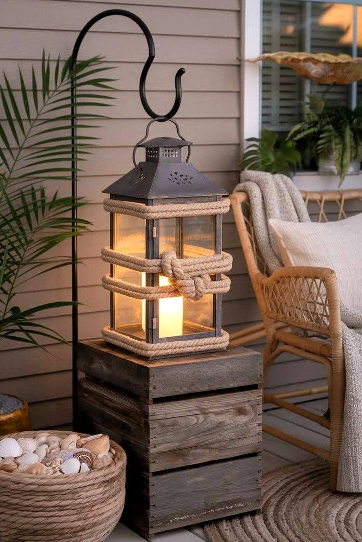 Natural outdoor lounge supports the view through personality, leaving the space feeling bright but not busy.