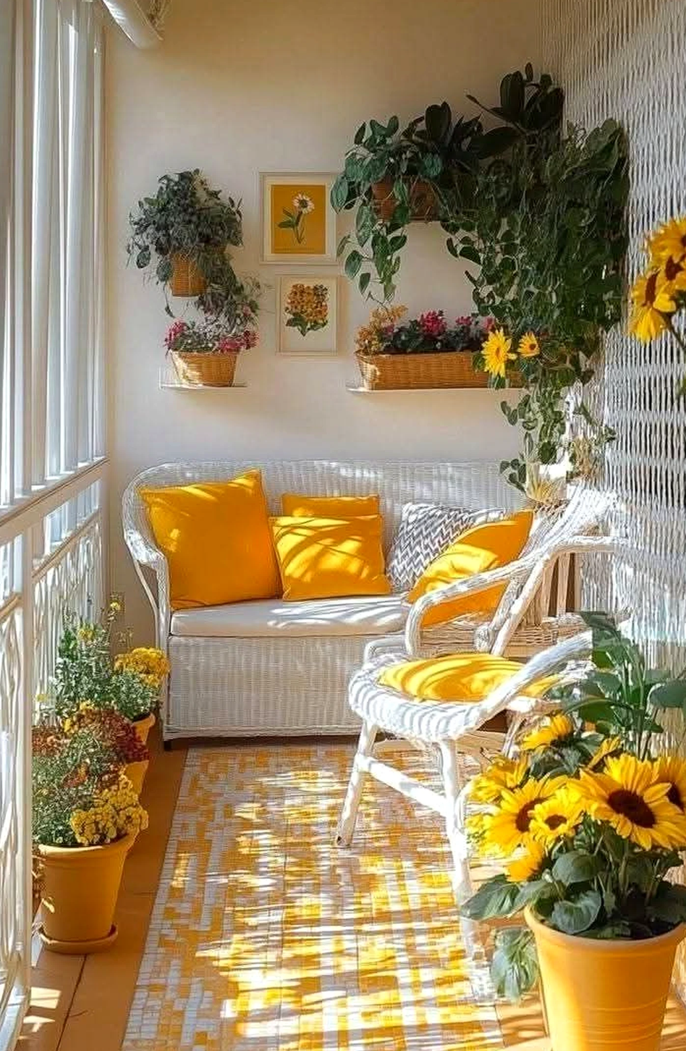 Polished garden border frames the garden edge with focus, making the scene feel bright but not busy.