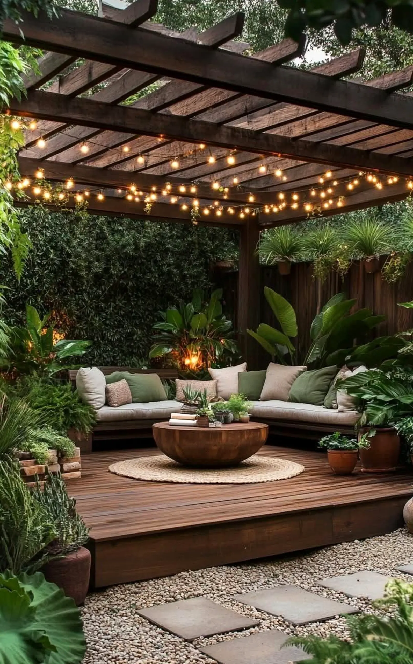 Airy balcony scene supports the backdrop through movement, leaving the space feeling clear and inviting.