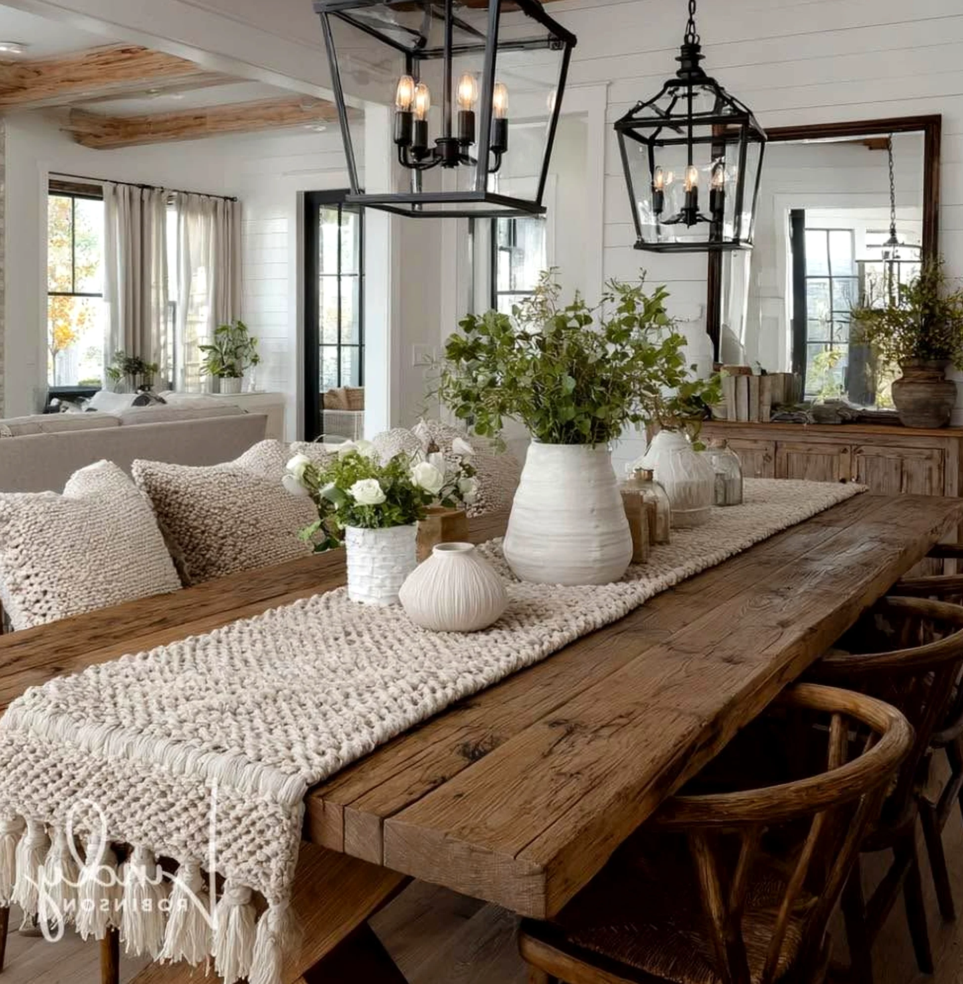 Compact neutral bedroom gives the backdrop more texture, so the whole view feels soft at the edges.