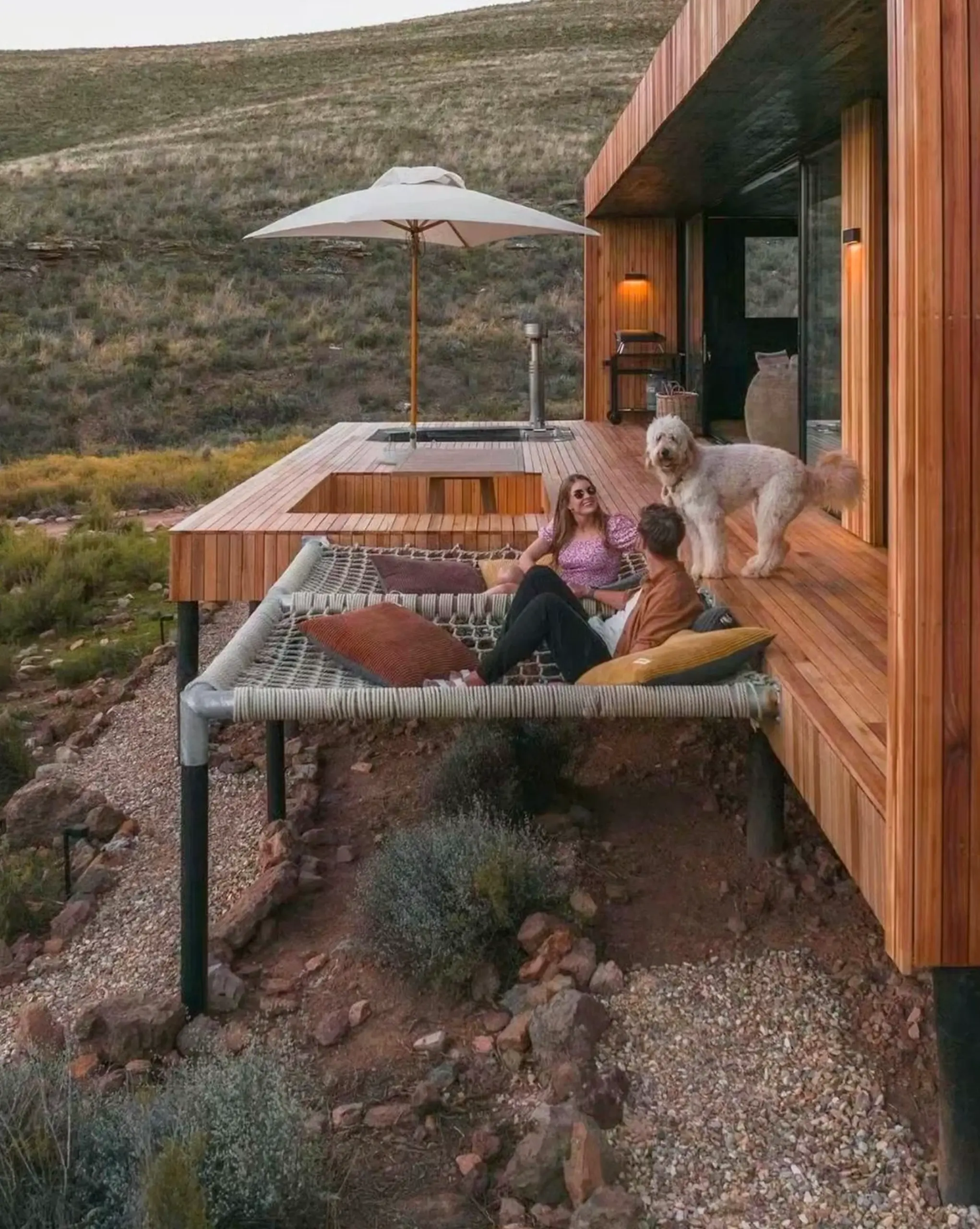 Cozy breakfast table draws attention to shape while the backdrop stays settled and welcoming.
