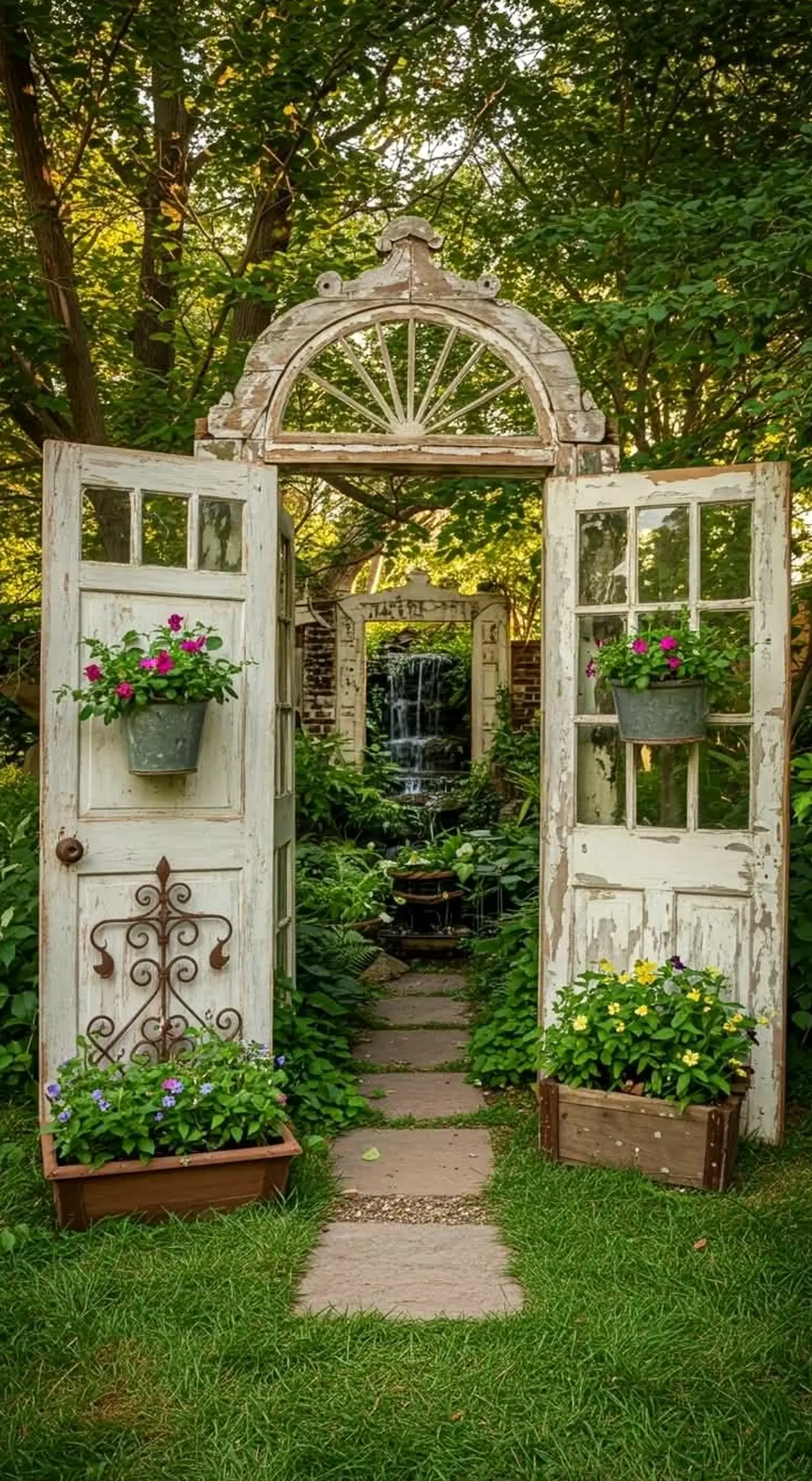 Fresh green entry brings a useful note of comfort, making the outdoor space feel fresh and intentional.