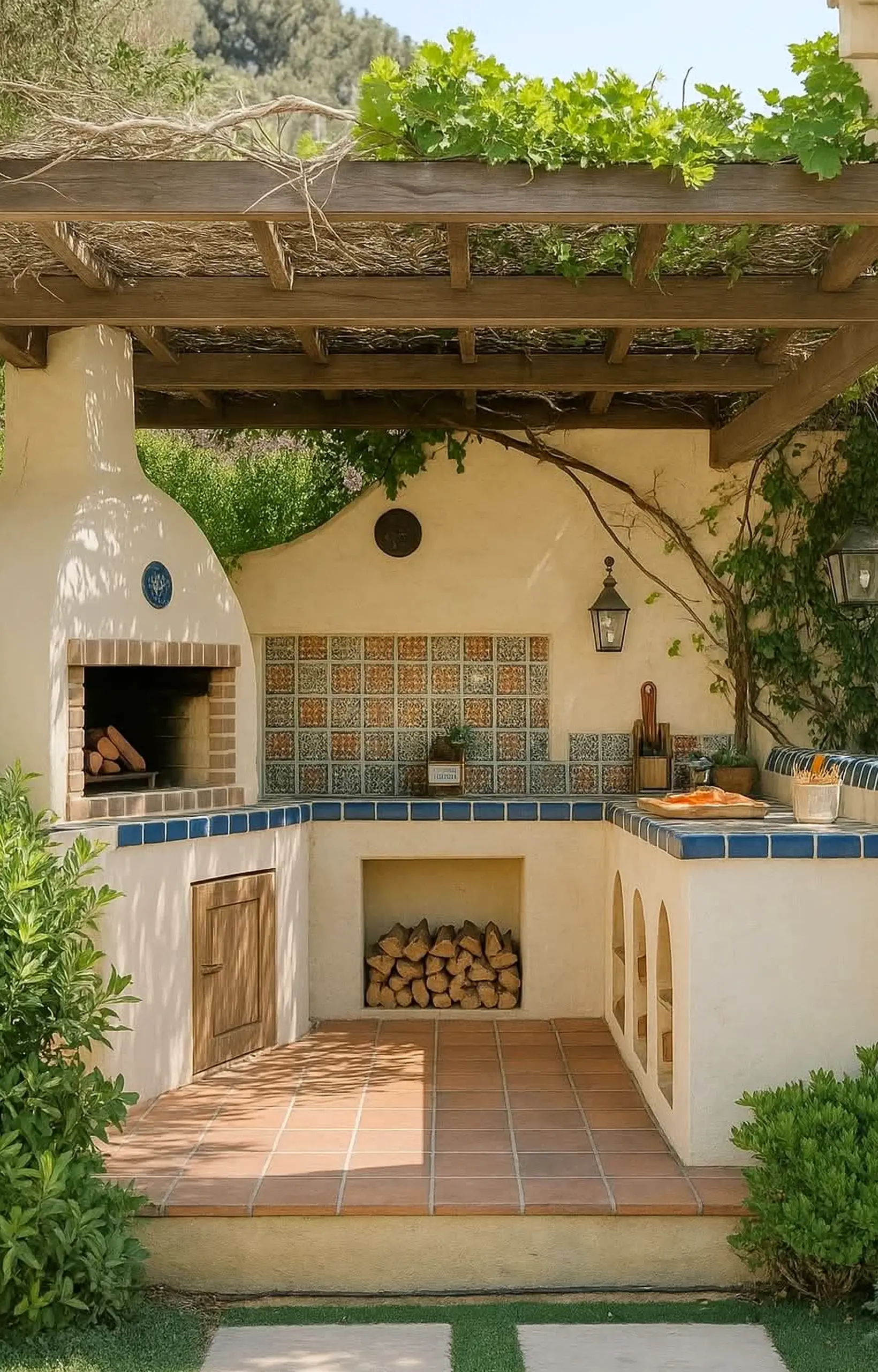 Bright colorful passage brings a useful note of contrast, making the design feel personal and relaxed.