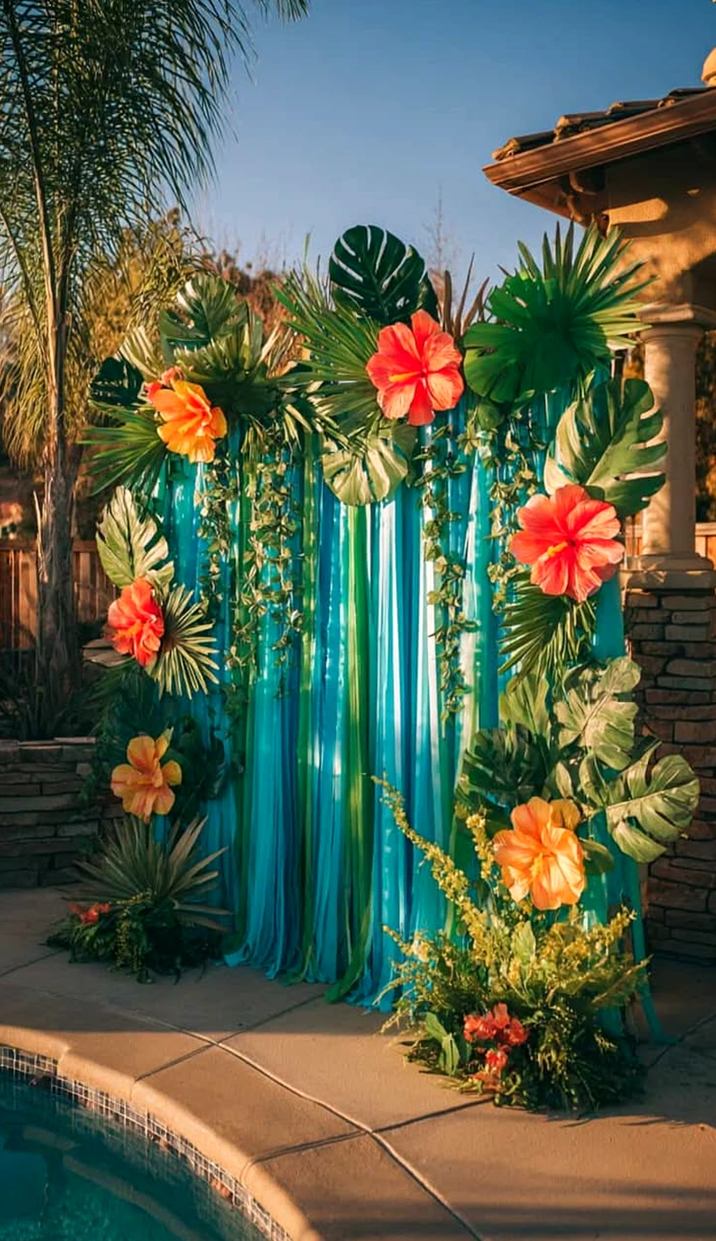 Luminous porch bench draws attention to ease while the arrangement stays pleasantly composed.