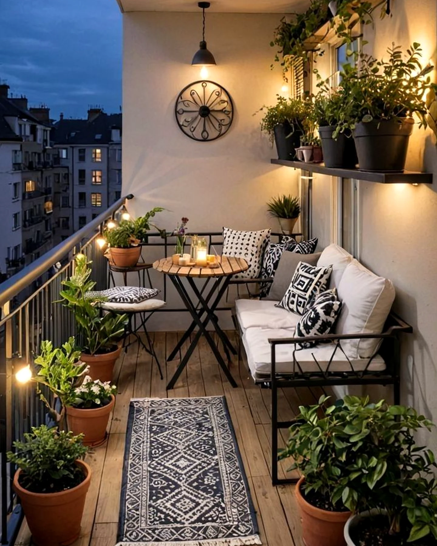 Textured courtyard view adds ease across the sitting area, giving the decor a finish that feels pleasantly composed.