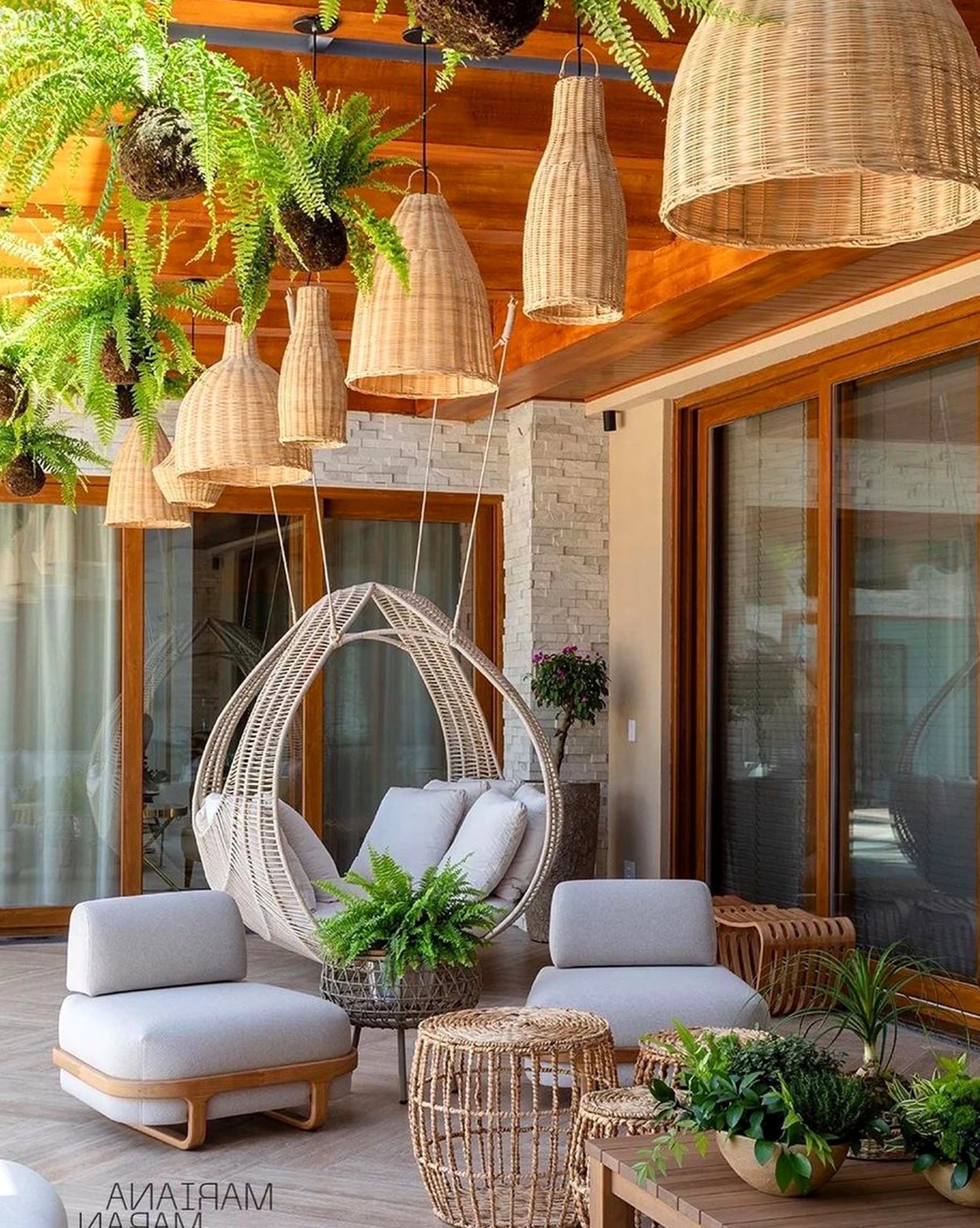 Leafy greenhouse corner brings comfort to the view, creating a mood that feels clear and inviting.