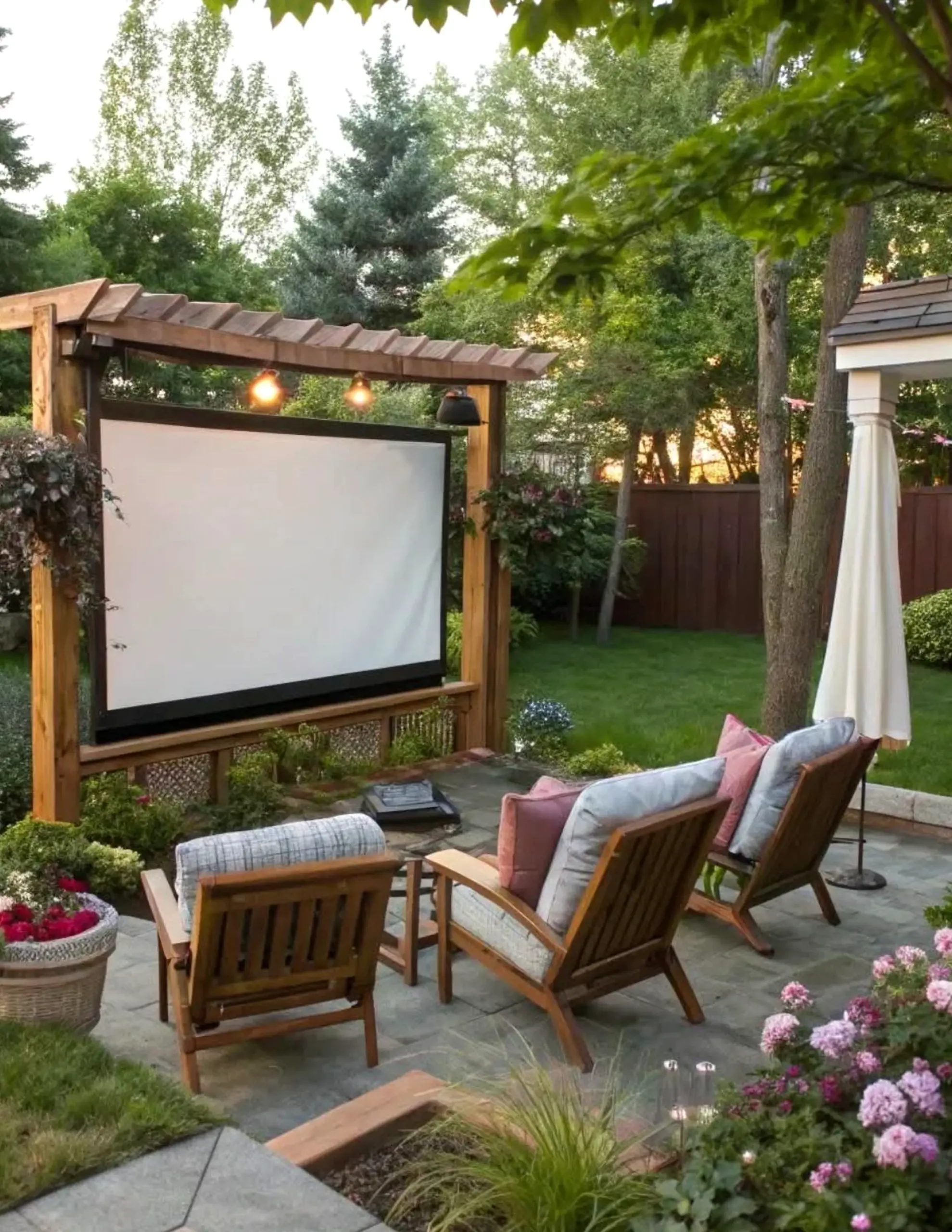 Crisp greenhouse corner gives the table more freshness, so the whole view feels clear and inviting.