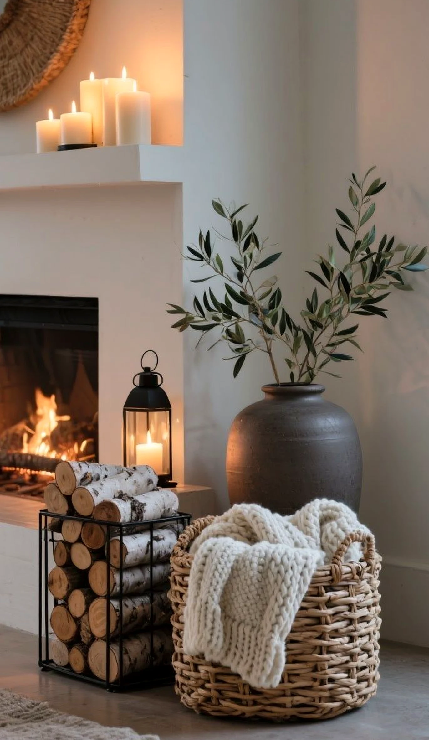 Subtle ceiling detail brings a useful note of comfort, making the design feel visually grounded.