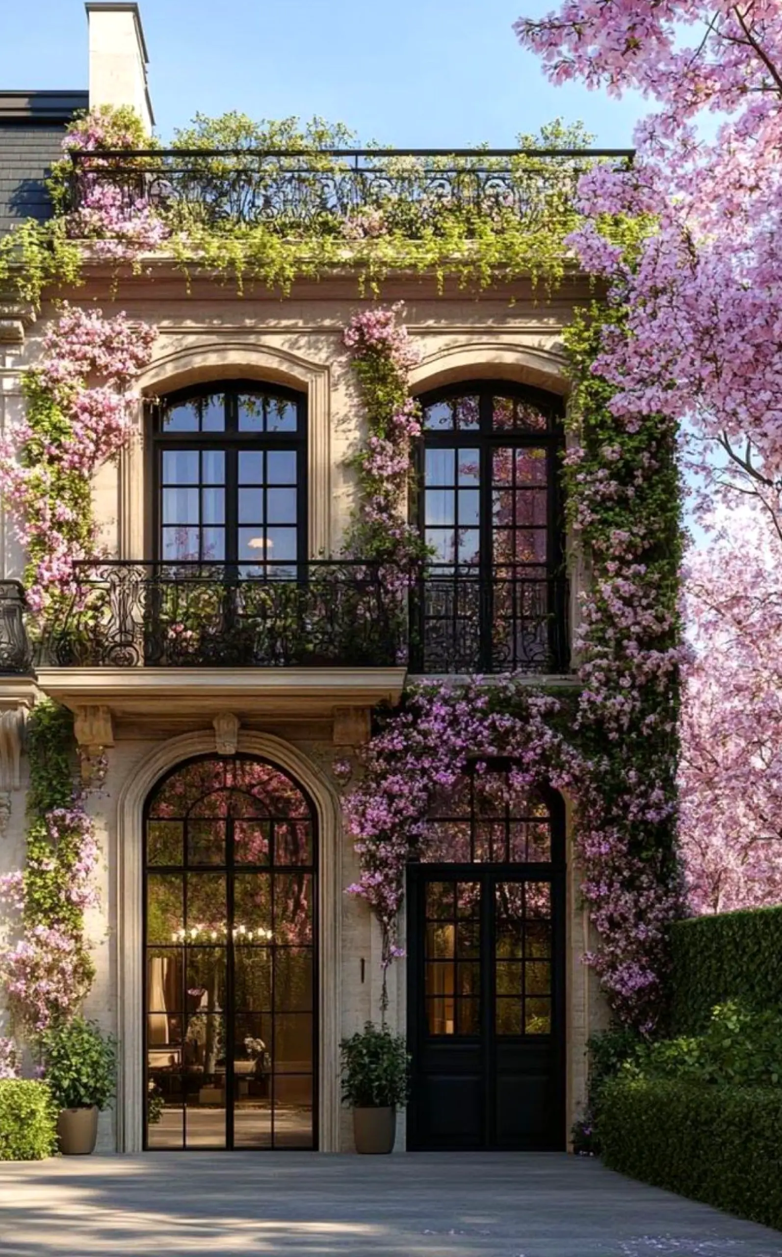 Fresh painted door brings a useful note of charm, making the sitting area feel simple yet expressive.