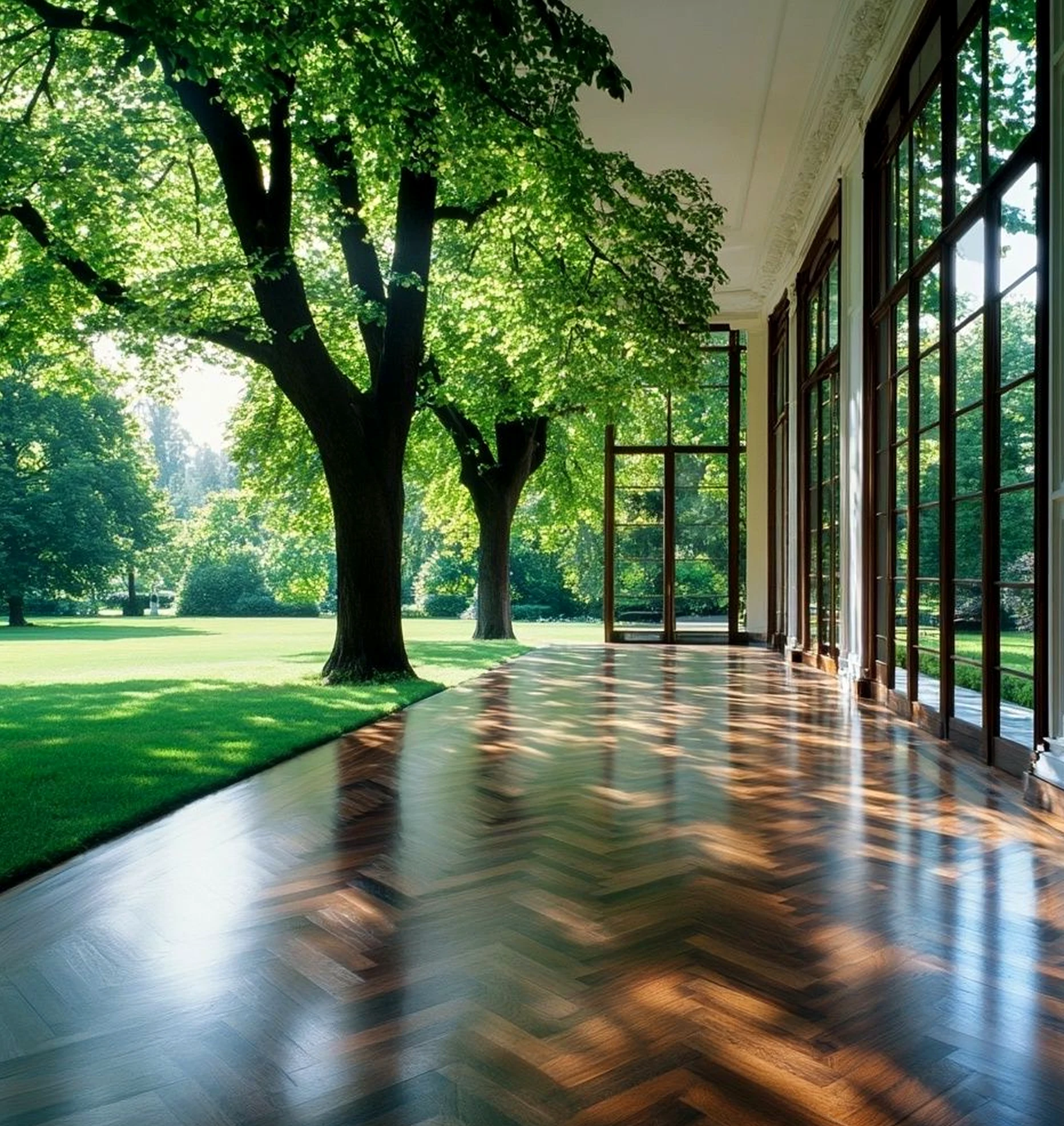 Relaxed entry console draws attention to light while the corner stays open and lived-in.
