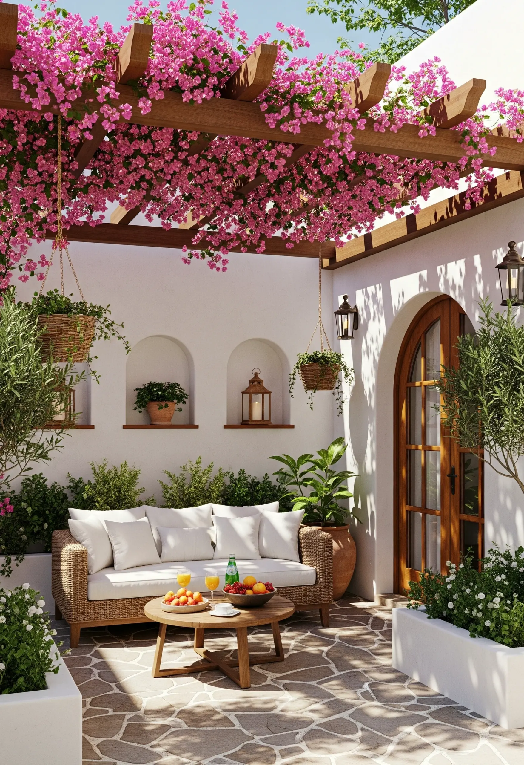Fresh porch bench adds a clear layer of shape, helping the view feel clear and inviting.