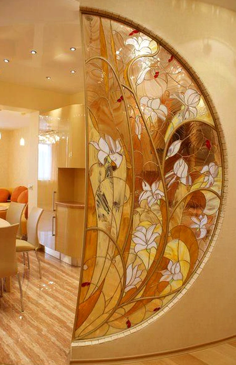Colorful bathroom vanity brings focus to the corner, creating a mood that feels quietly finished.
