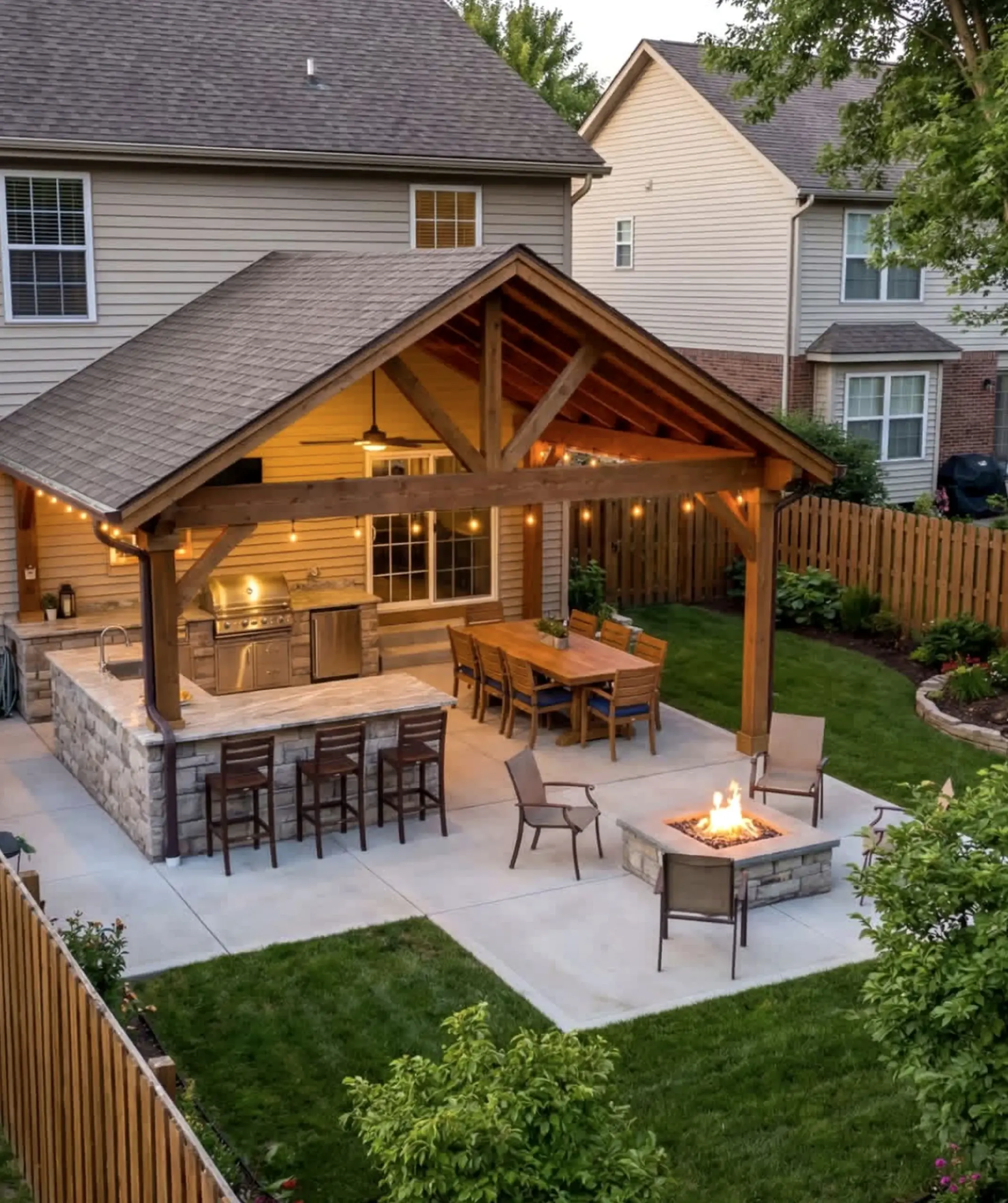Natural arched doorway brings a useful note of charm, making the entry feel bright but not busy.