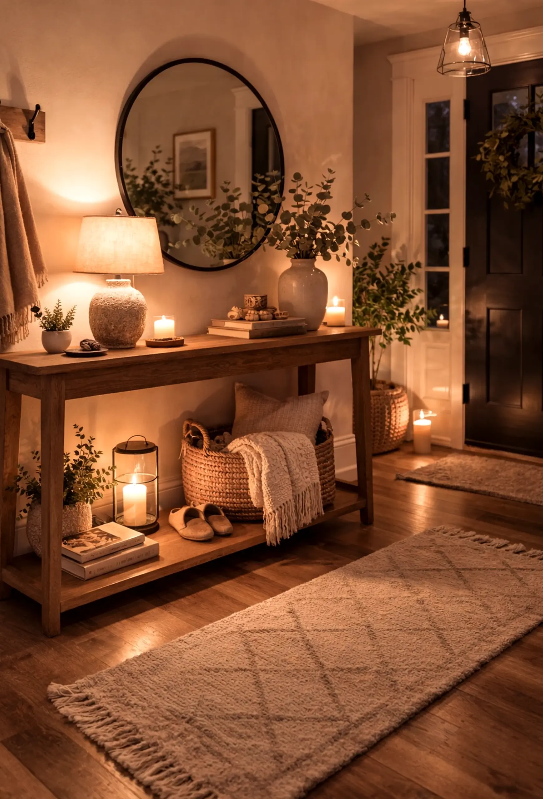 Polished vase display frames the arrangement with light, making the scene feel easy to enjoy.